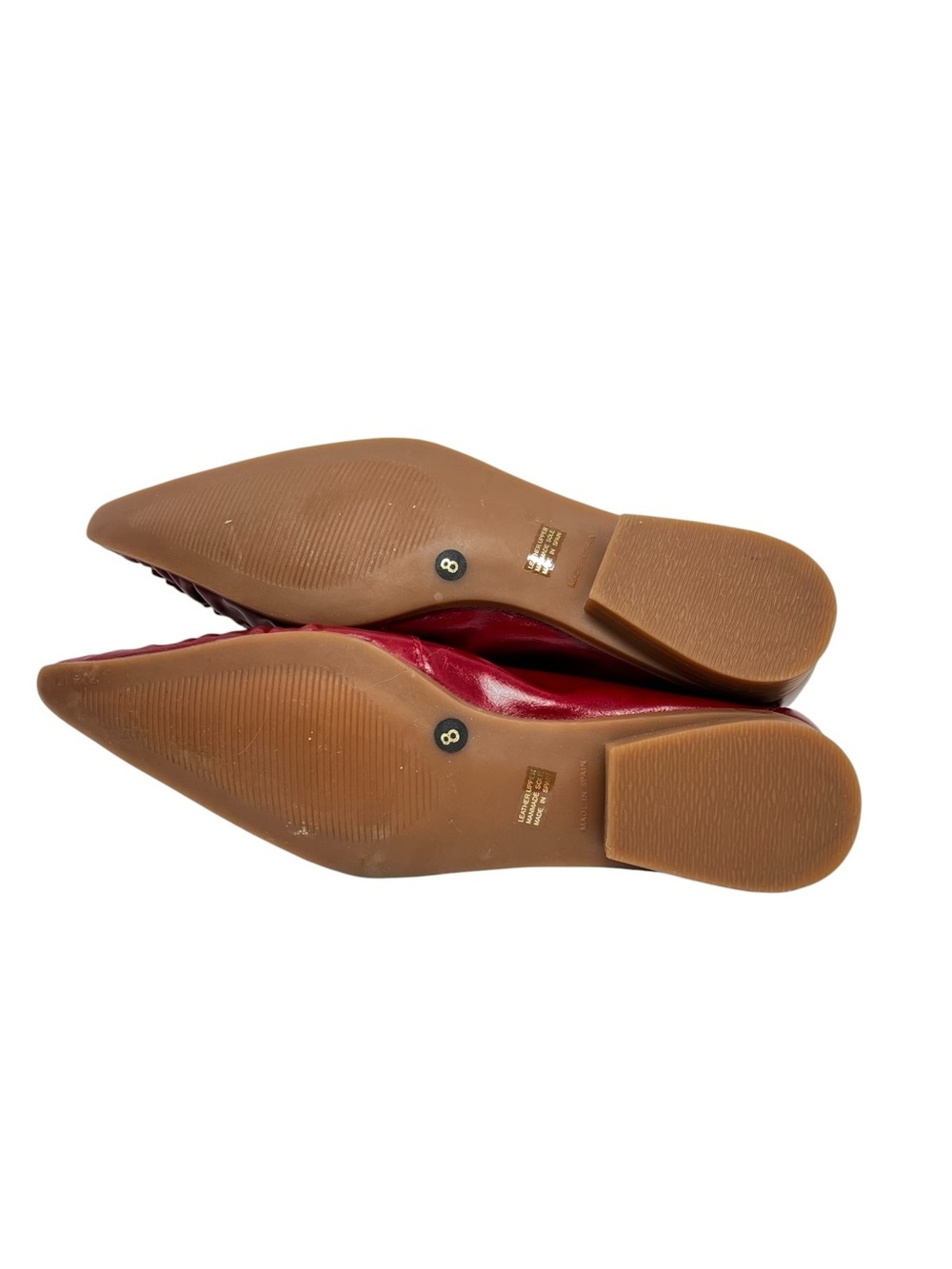 Jeffrey Campbell Red Leather Moccasin Flats - Picture 6 of 9